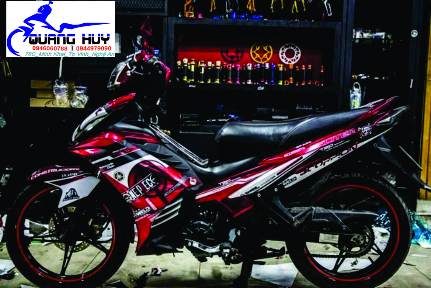 Tem trum exciter 135 do den,team decal ex 135 onepiece