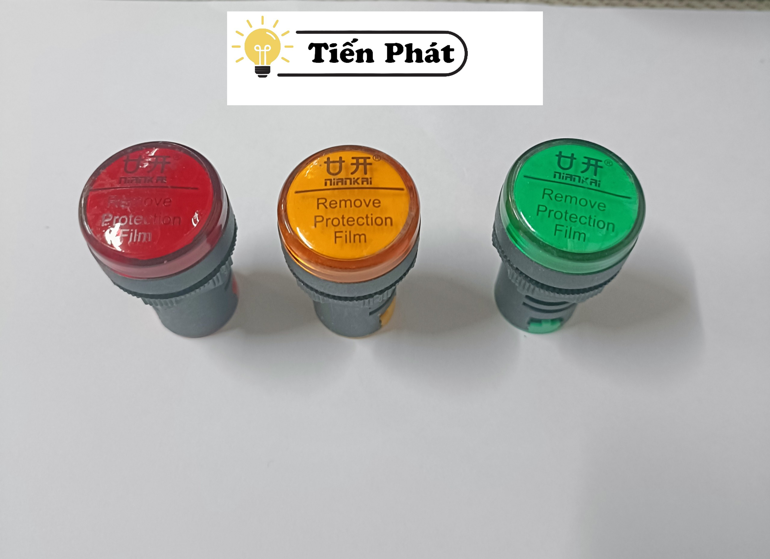 Combo 03 Đèn led báo pha phi 22 220V - Đỏ Vàng Xanh