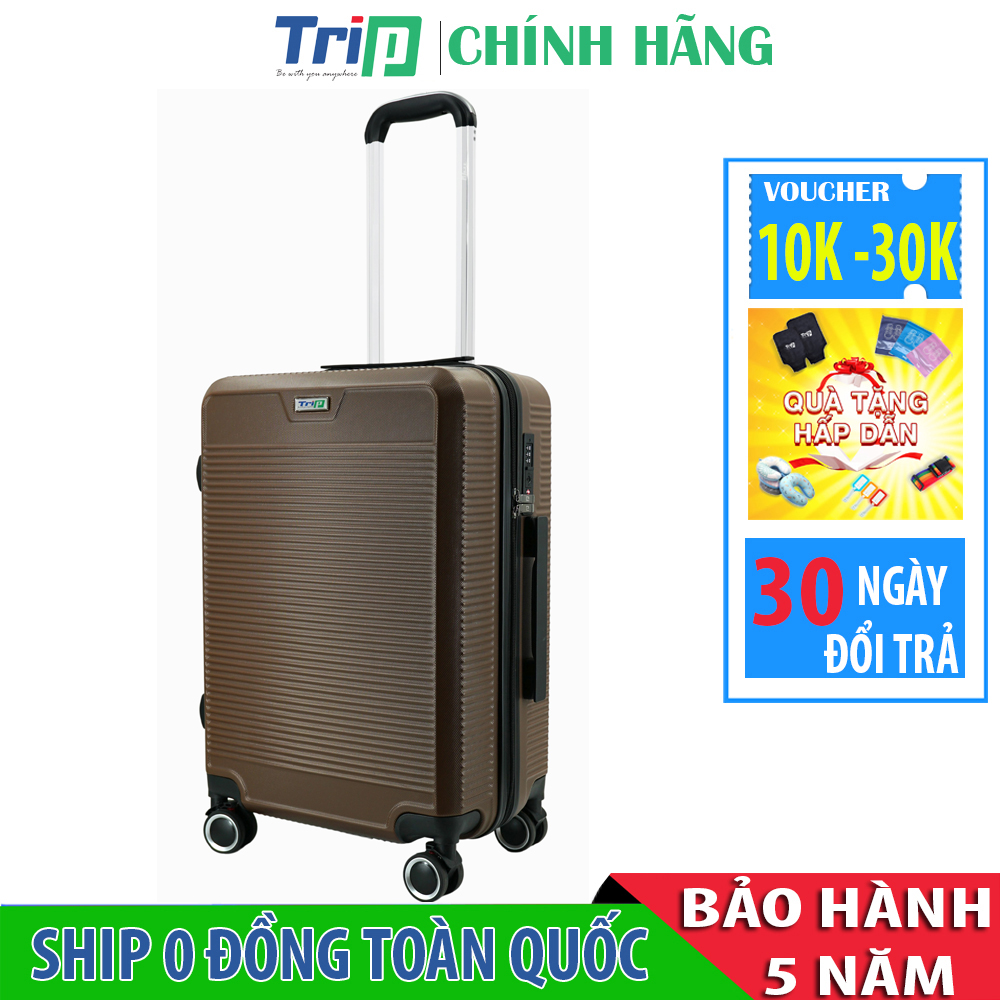 [MIỄN PHÍ SHIP] Vali du lịch TRIP P808 nhựa cao cấp size 20inch và 24inch bảo hành 5 năm