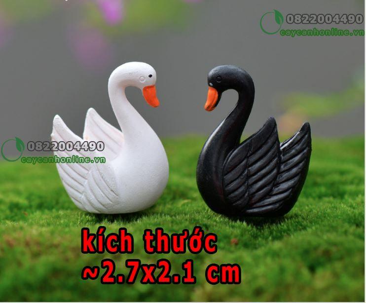 Thiên nga tung cánh phụ kiện terrarium tiểu cảnh sân vườn