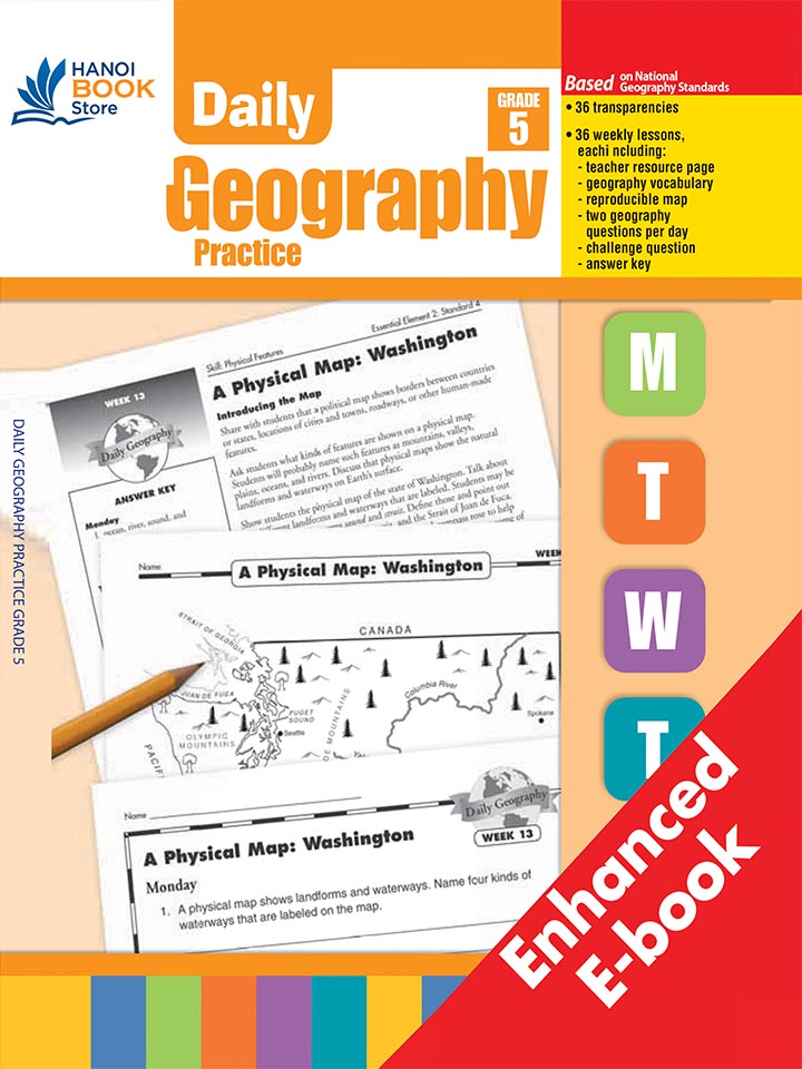 DAILY GEOGRAPHY PRACTICE GRADE 1-6 (Sách đen trắng) - Hanoi Book Store