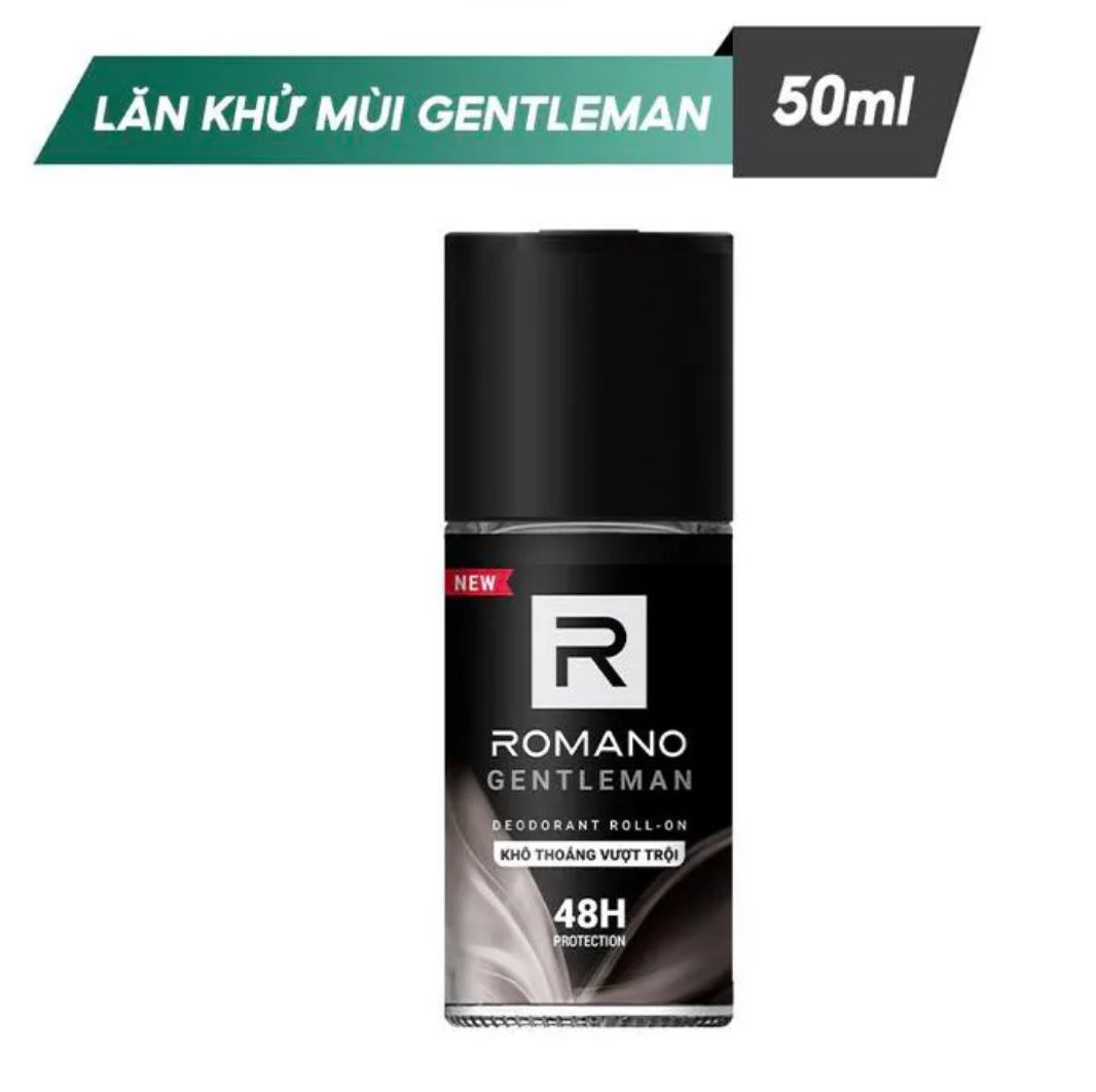 [HCM]Lăn khử mùi Romano Gentleman chai 50ml