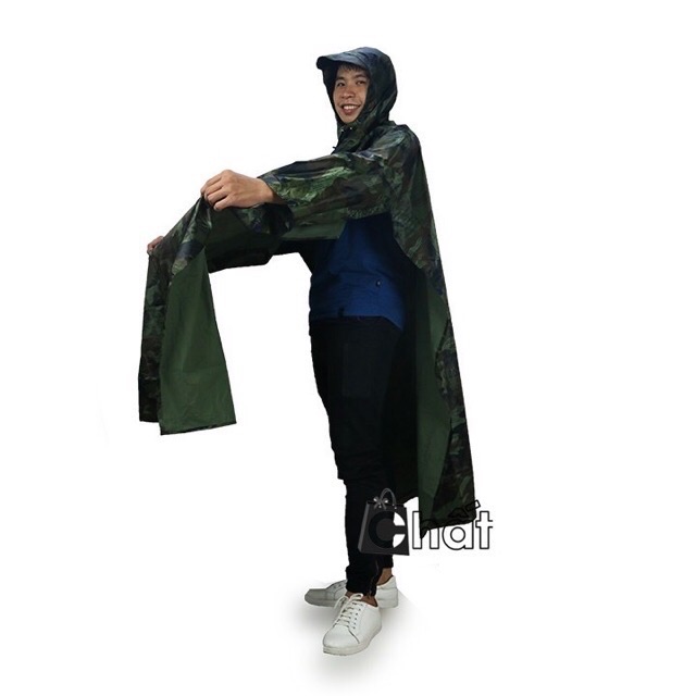 [HCM]Áo mưa cánh dơi lính rằn ri