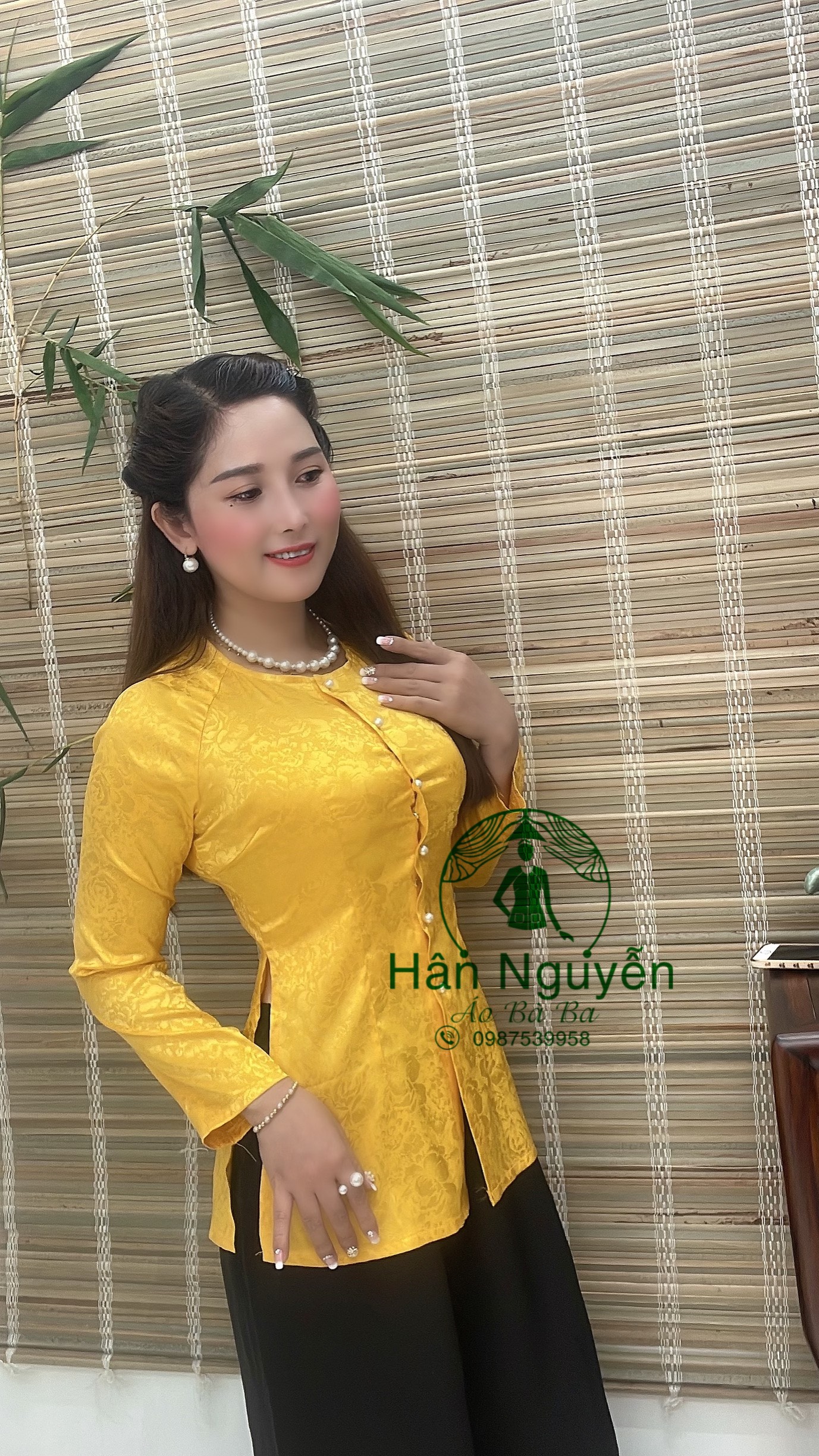 ÁO BÀ BA GẤM KÈM QUẦN