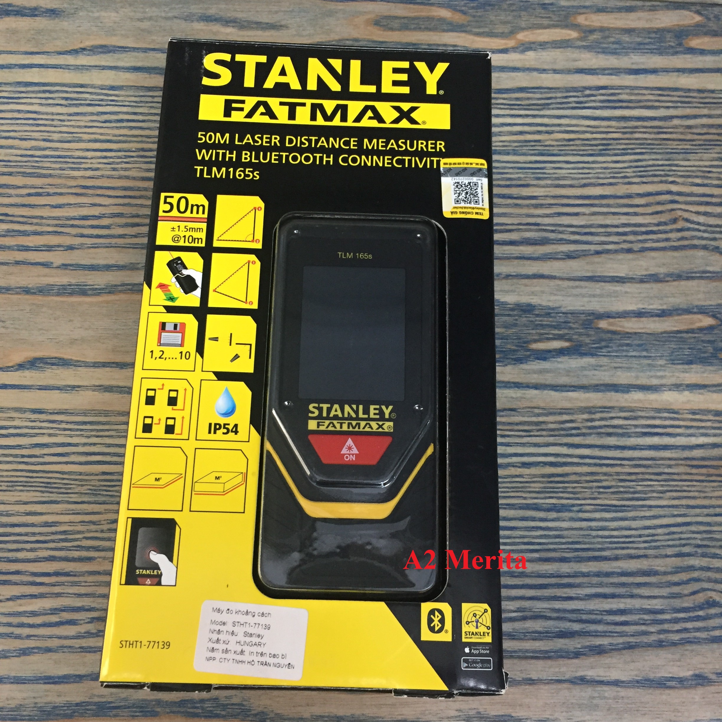 Thước đo khoảng cách laser 50M Stanley STHT1-77139