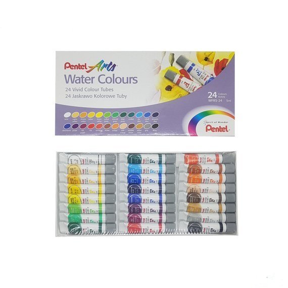 Màu Nước Pentel WFRS-24 (24 Màu) - Dạng Tuýp 5ml