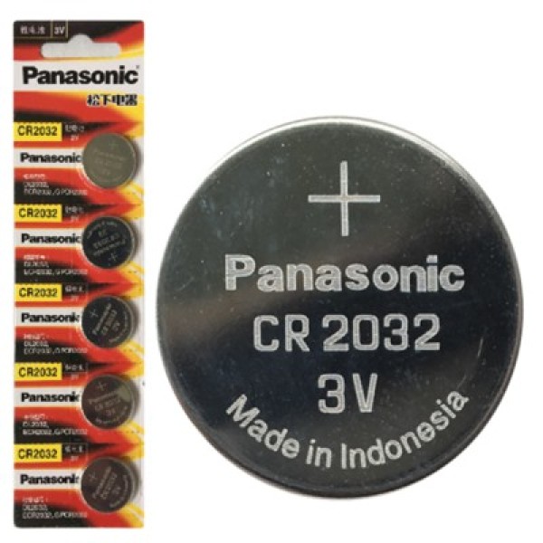 Pin CR2032 Panasonic - combo vỉ 5 Viên Made in Indonesia