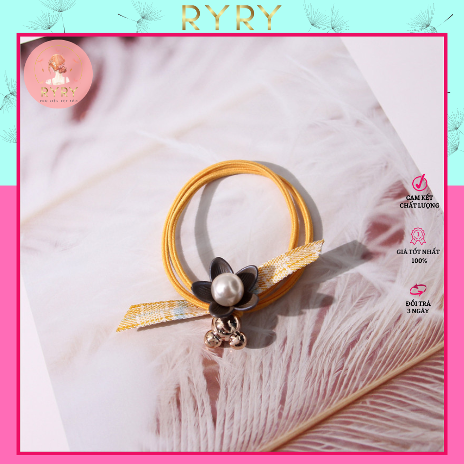Dây Cột Tóc Nữ Hoa ngọc Xinh Xắn Dễ Thương