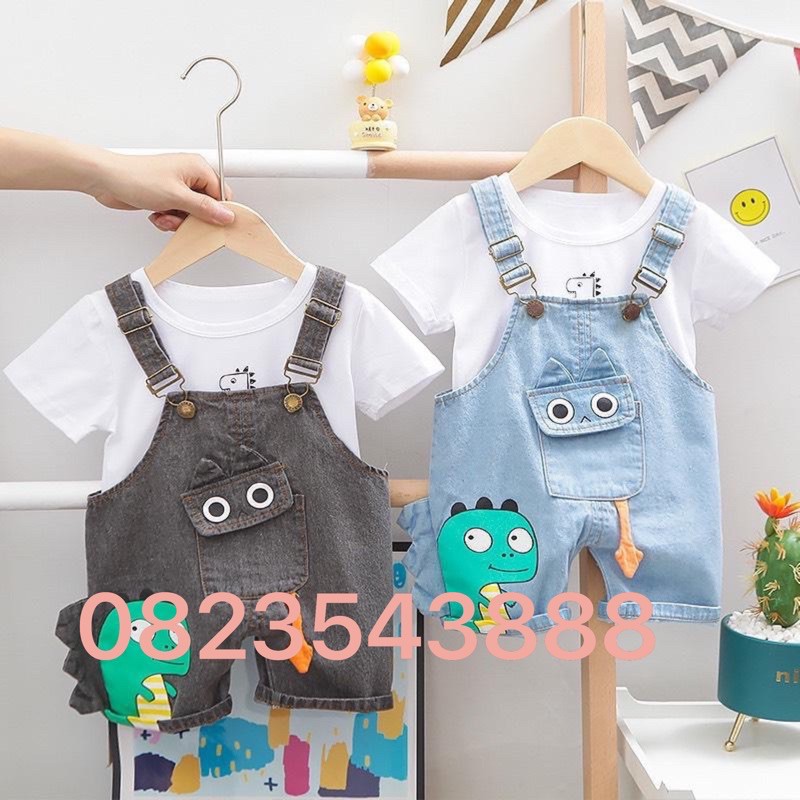Sét Yếm Jean Quảng Châu Size 7-18Kg
