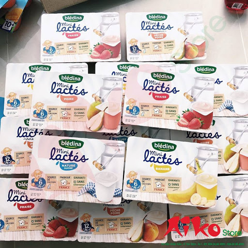 Sữa chua B'ledina mini 6*55G vị mơ 6M+ date T10/2025
