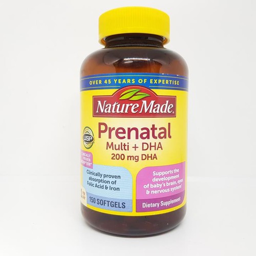 Vitamin bầu nature made prenatal multi dha 150 viên