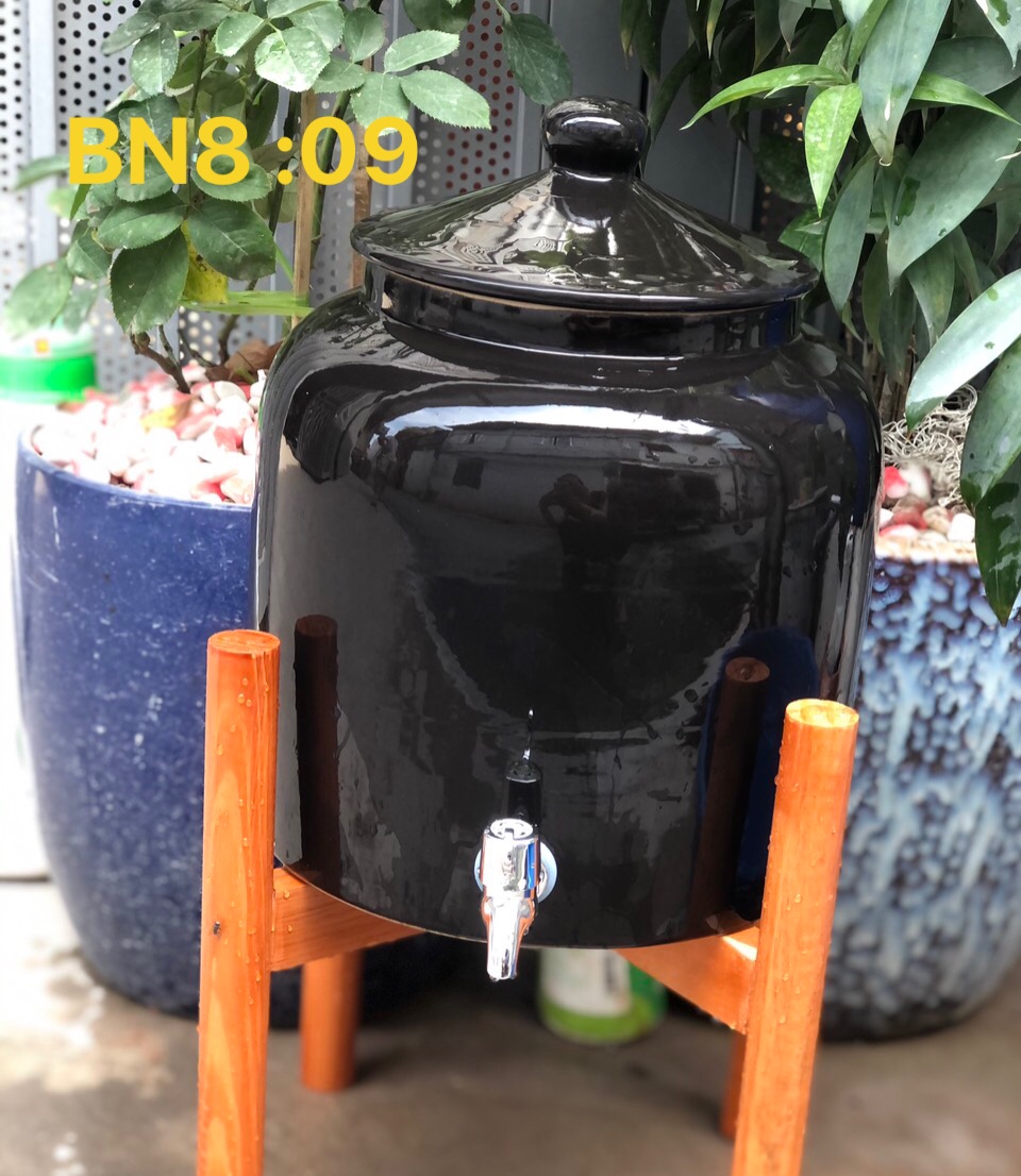 Bình nước sứ Bát Tràng 08 lít