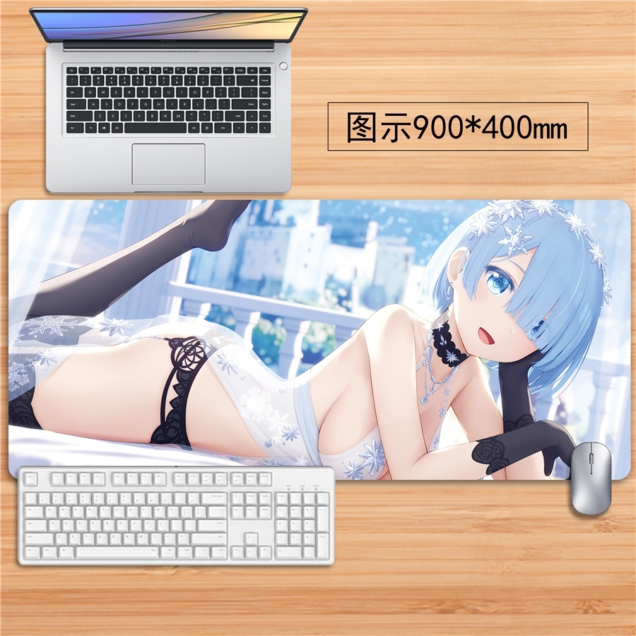 Thảm Lót Chuột In Hình Nhân Vật Rem Ram Emilia Amy Zero-Starting Xinh Xắn