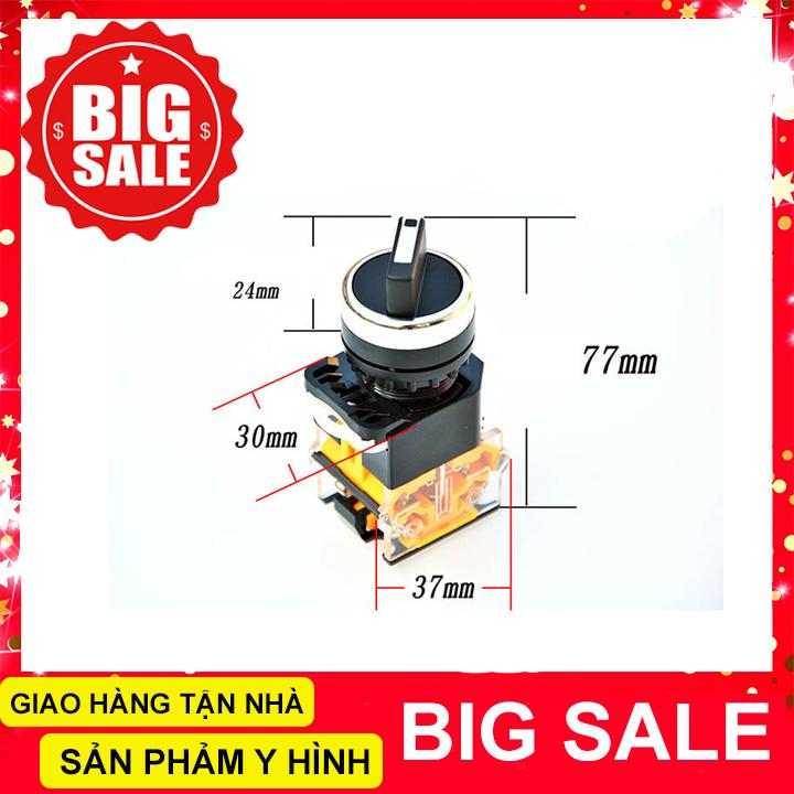Công tắc xoay LA38 3 vị trí - Phi 22mm -2 NO