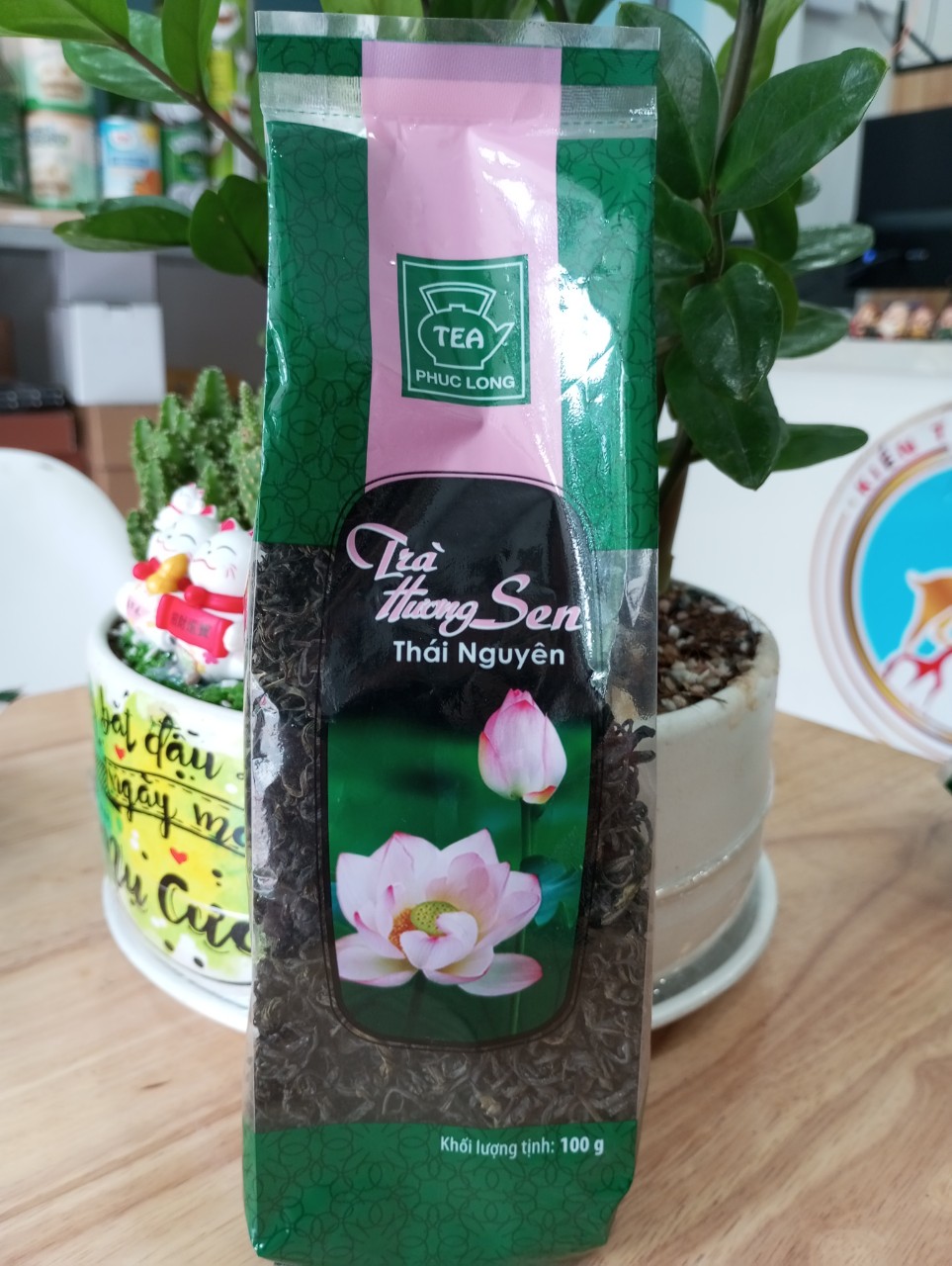TRÀ SEN THÁI NGUYÊN PHÚC LONG 100G MỚI