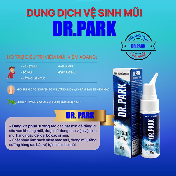 Dung dịch vệ sinh mũi Dr.Park 70ml