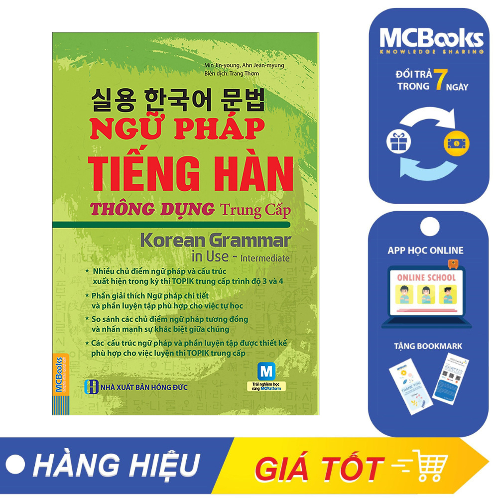 Sách - Ngữ pháp tiếng Hàn thông dụng (trung cấp) – Korean Grammar in use Intermediate - McBooks