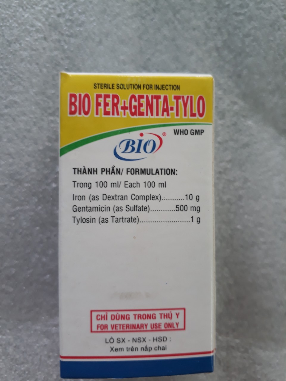 Fer+Genta tylo 20ml-cung cấp sắt cho heo con