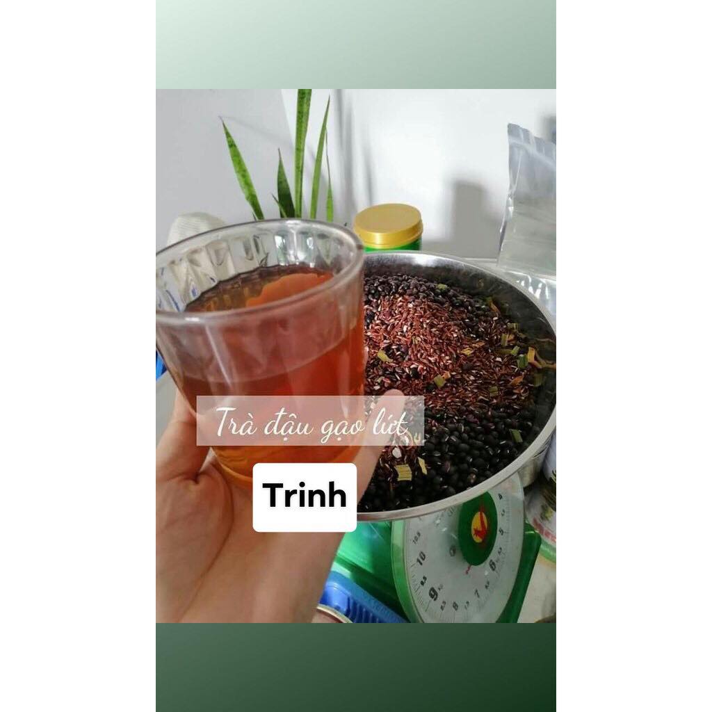 [HCM]Trà đậu đen xanh lòng gao lứt lá dứa 500g