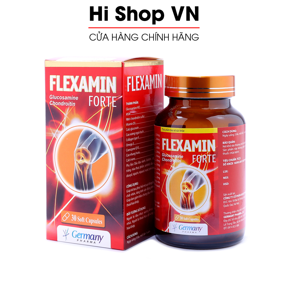 Viên Uống Bổ Xương Khớp Glucosamine Flexamin giảm đau nhức mỏi xương khớp