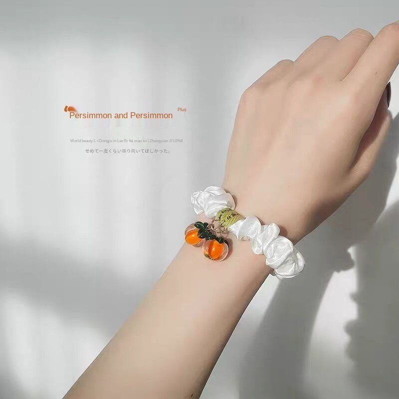 CỘT TÓC VẢI VOAN MIX TRÁI BI PHONG CÁCH HÀN