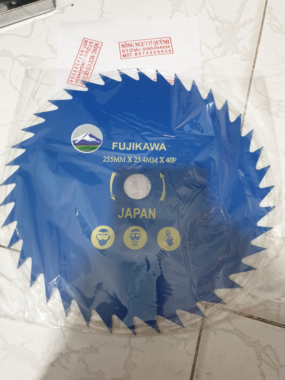 Dao cắt lúa máy cắt cỏ/ lưỡi phát cỏ/ lưỡi tròn cắt cỏ. ( 255mm x 25.4mm x 40R)