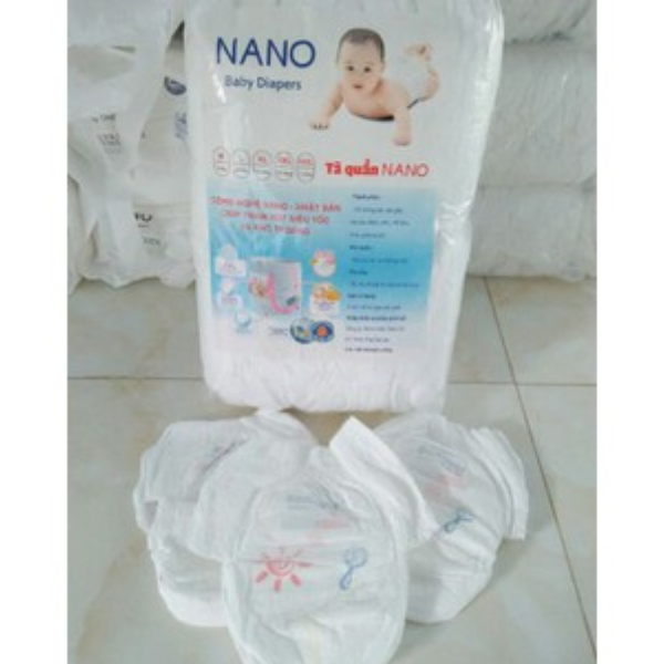 COMBO 100 MIẾNG BỈM TÃ QUẦN NANO ĐỦ SIZE M L XL XXL XXXL