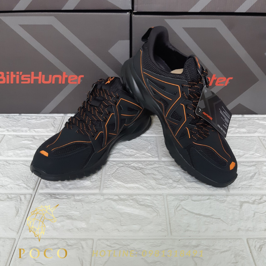 Giày Thể Thao Nam - Layered Upper Black - DSMH02800DEN