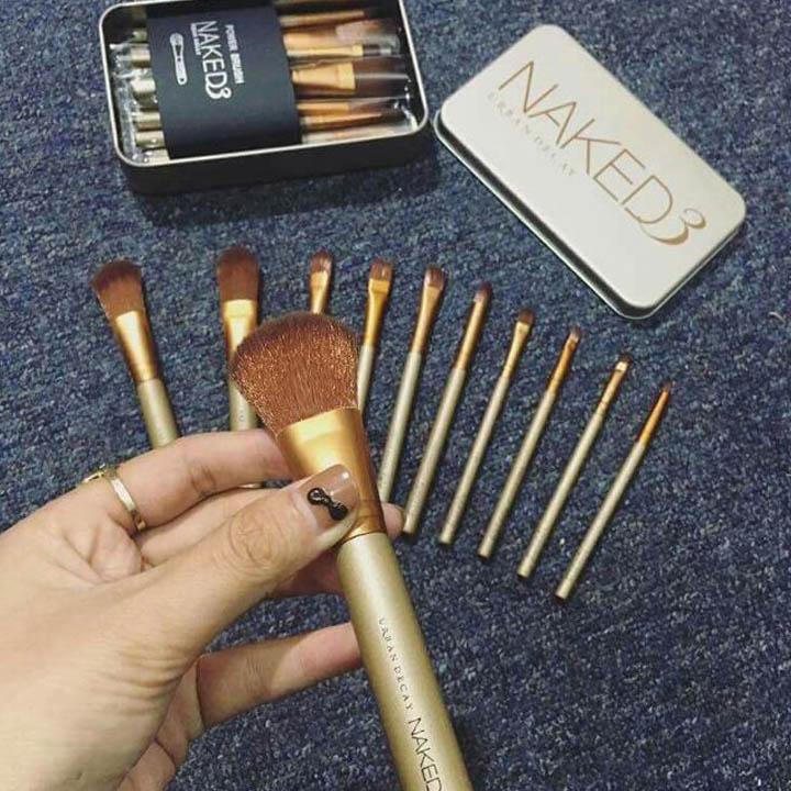Bộ Cọ Trang Điểm Naked 12 Món