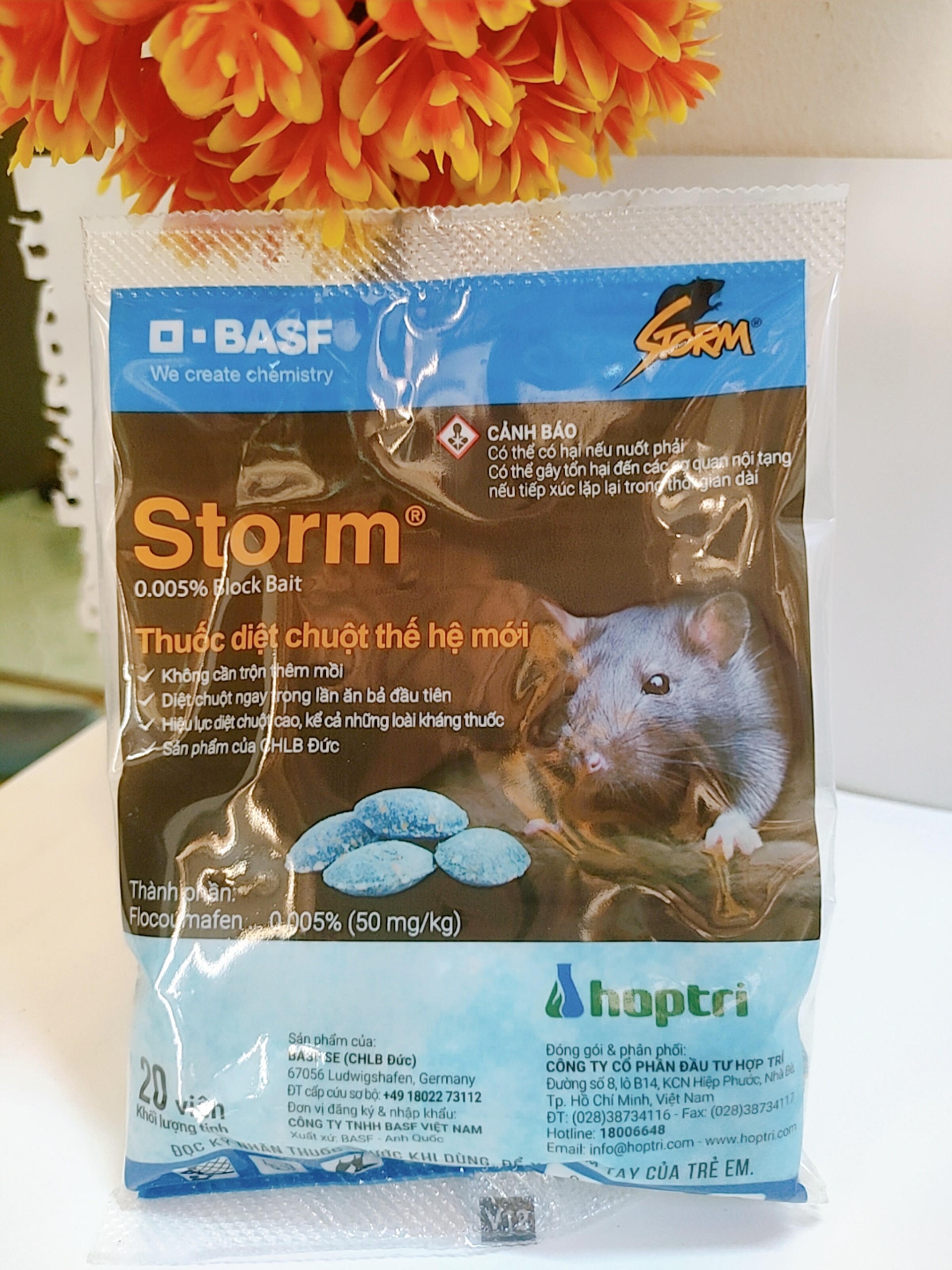 Storm thuốc chuột kẹo gói 20 viên