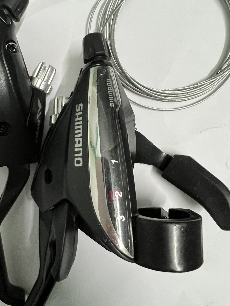 Tay đề bấm xả liền phanh 3*8 Shimano
