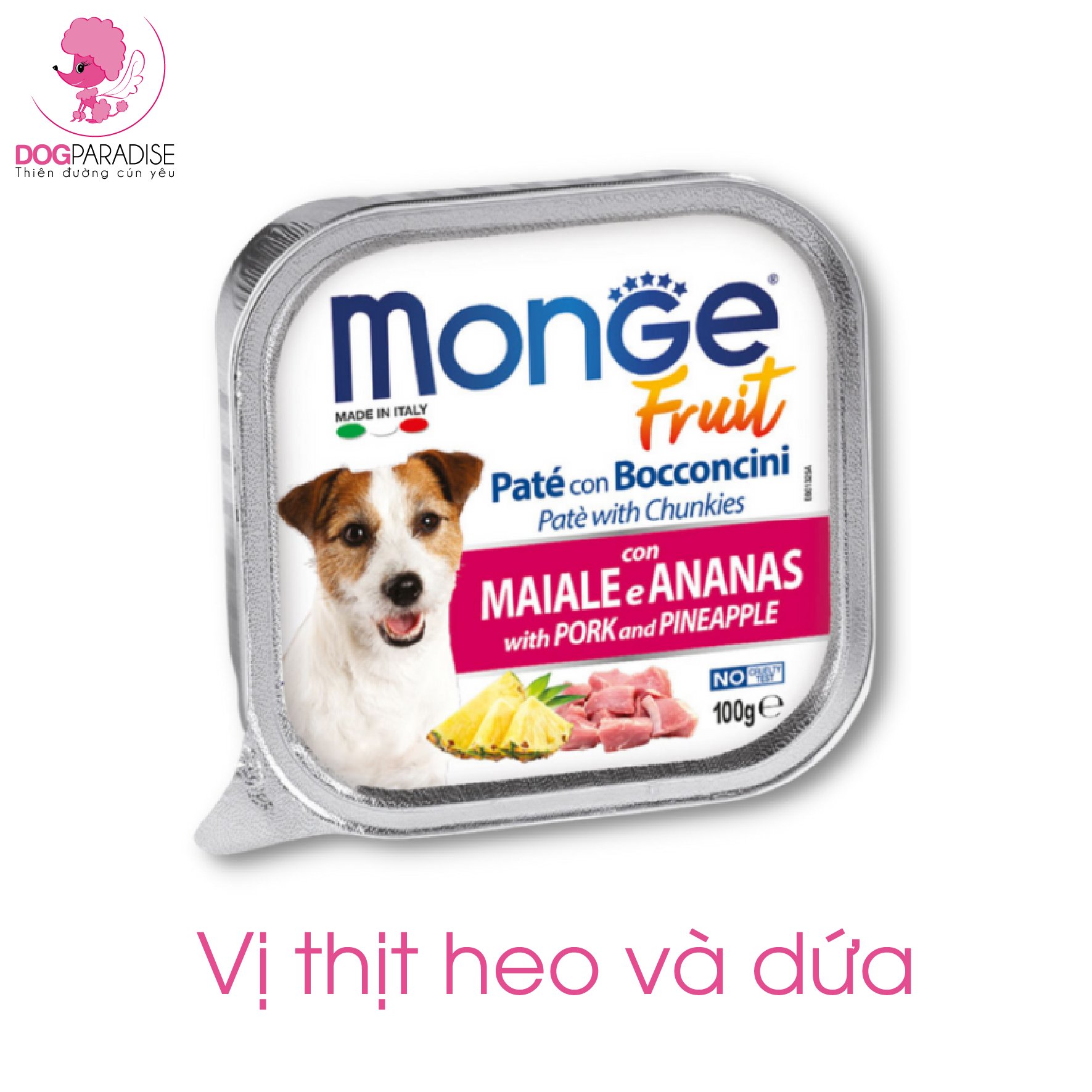 Pate cho chó Monge nhiều vị - Dog Paradise