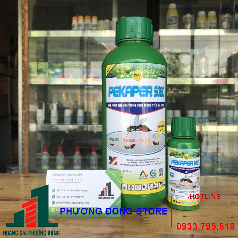 Thuốc diệt muỗi hiệu quả Pekaper 50EC - chai 100ml