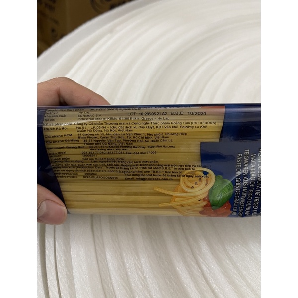 Mỳ ý spaghetti 500g Veronelli TPTD-44