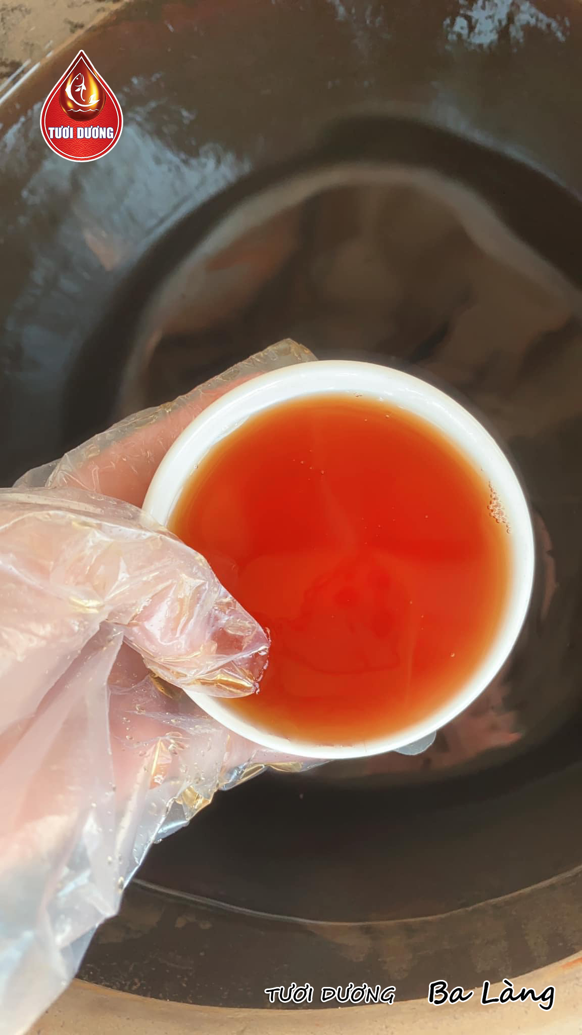 Nước mắm Ba Làng cốt cá cơm 1Lít đặc biệt