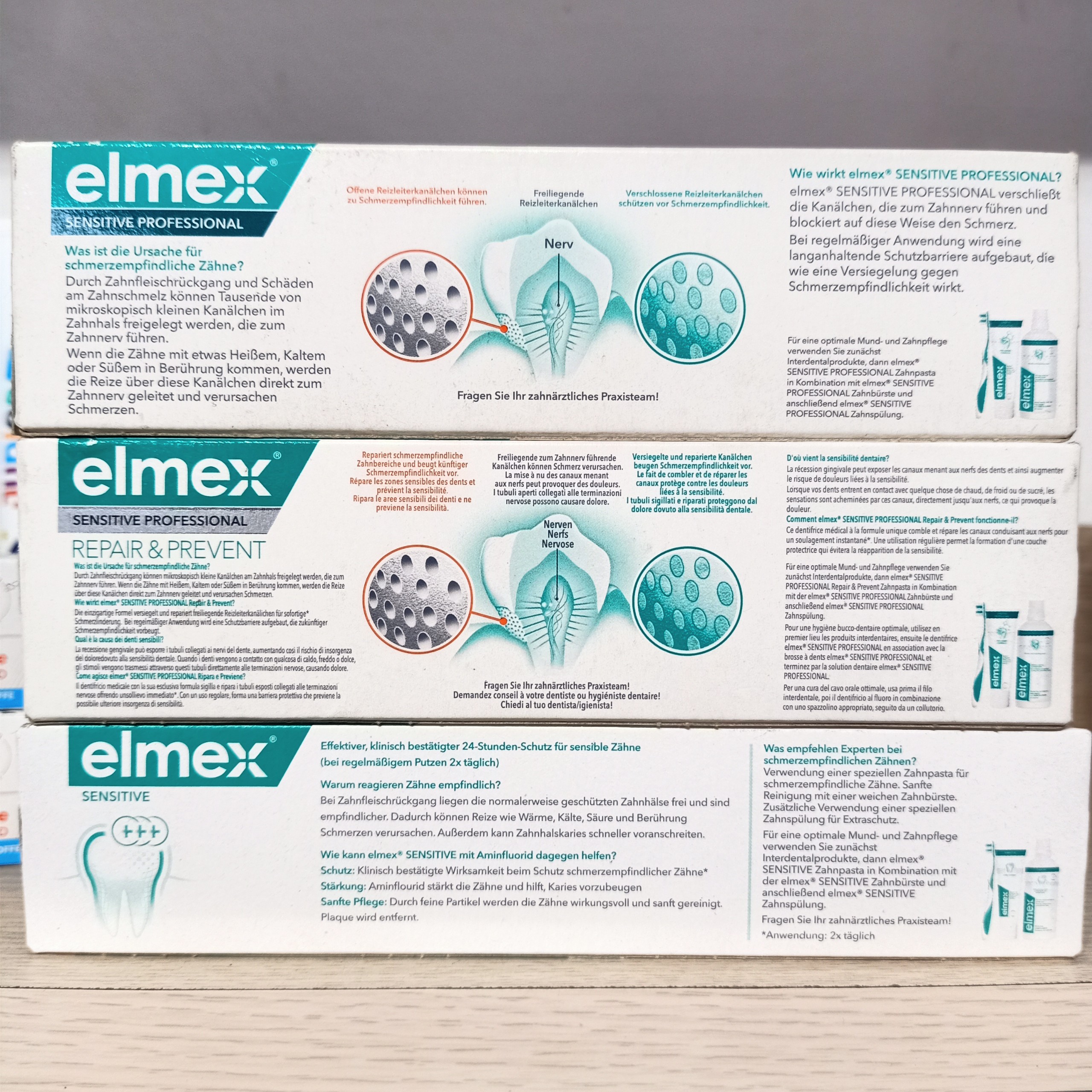 Kem đánh răng Elmex Sensitive mit Aminflourid, 75ml