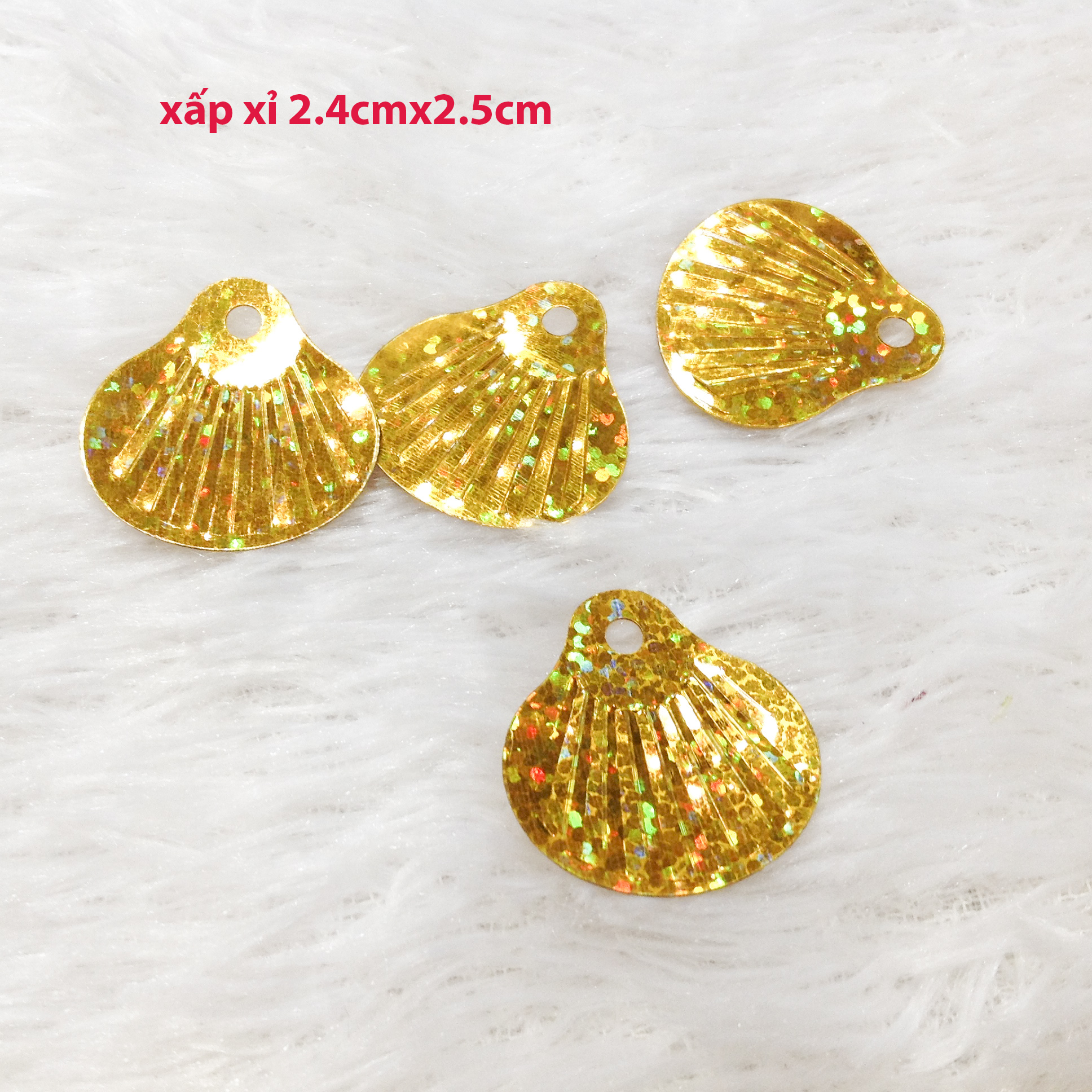 Golden foil sequin plant ornaments lucky tree drill 10 gram package