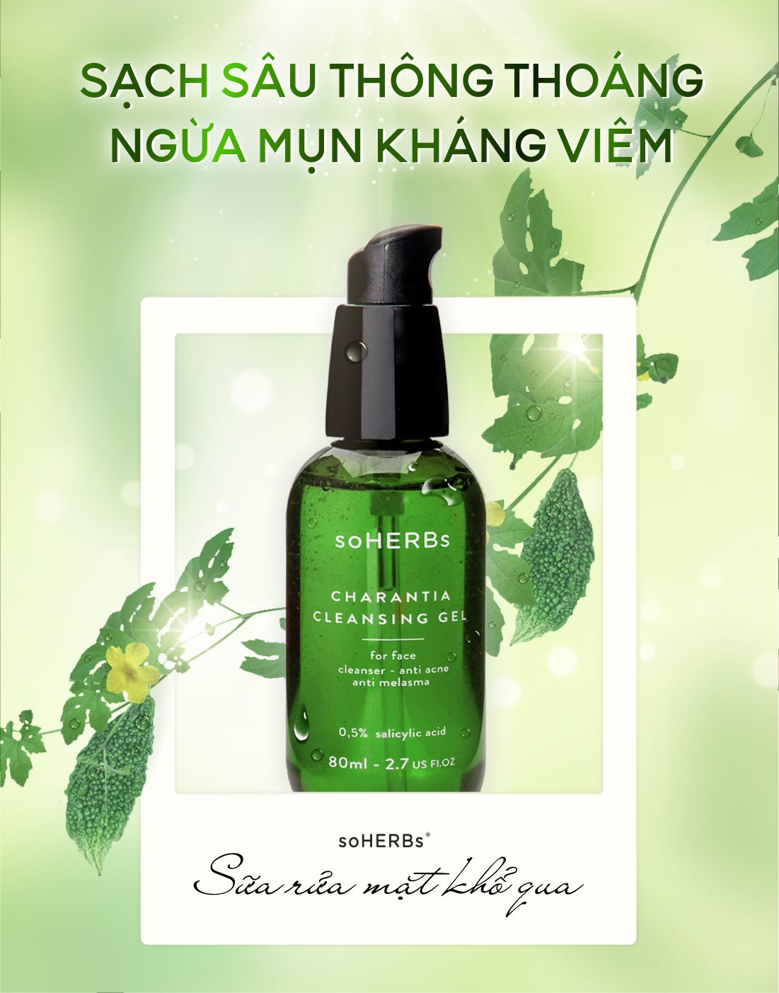 [HCM]Combo SỮA RỬA MẶT_ CAO KHỔ QUA SOHERBS SIÊU RẺ