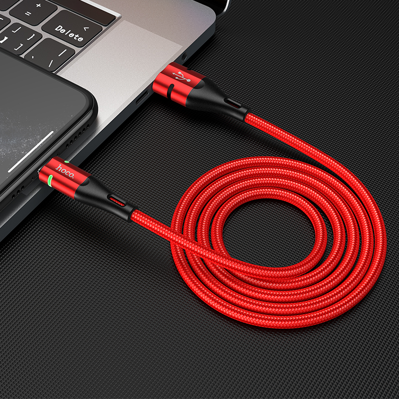 Cáp sạc nhanh Hoco U93 siêu bền 2.4A iPhone / Android/ iPad dây dài 1.2m