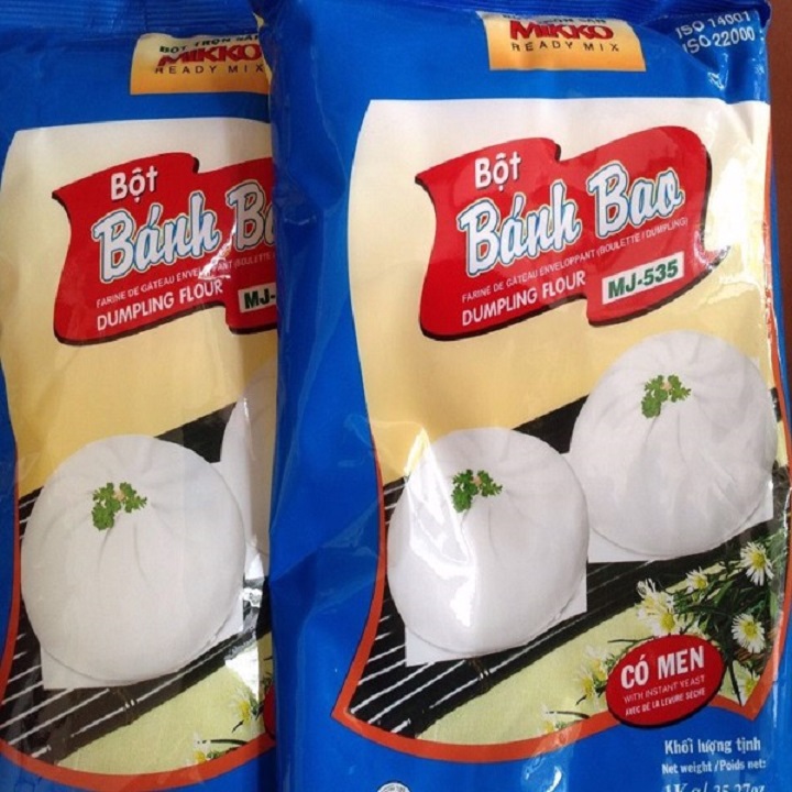 Bột Bánh Bao Trộn Sẵn Có Men Mikko 1kg