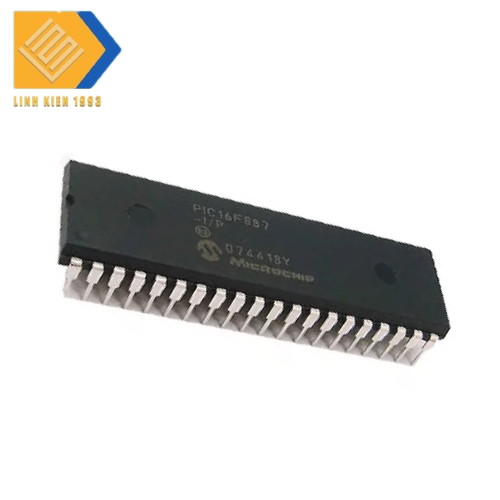 IC vi điều khiển PIC16F887-I/PT DIP40 8-Bit Microcontroller, 20MHz chân cắm