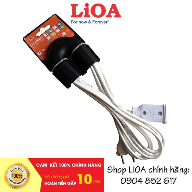 Dây điện nối dài lioa 2 lõi 10a / 15a