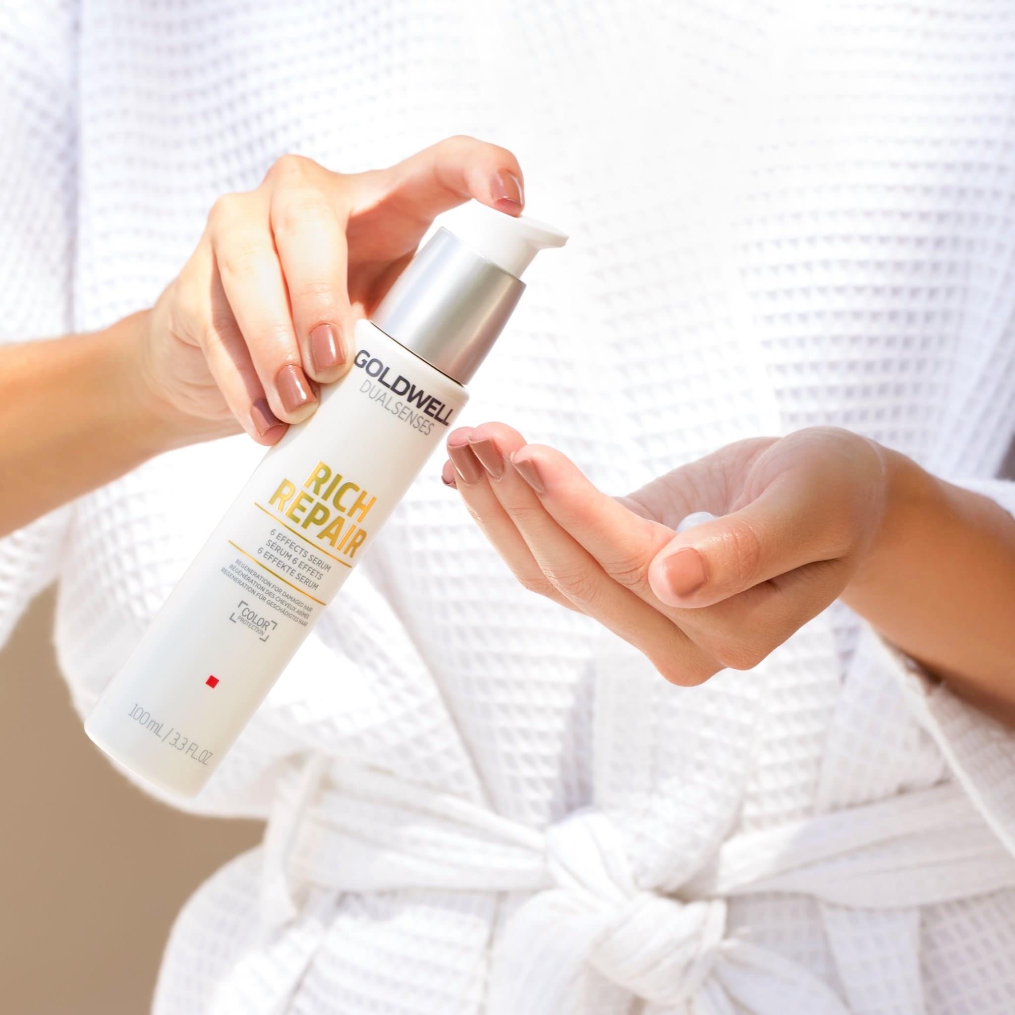 Tinh chất 6 tác dụng phục hồi GOLDWELL RICH REPAIR 100ml chính hãng Dầu Dưỡng Tóc Goldwell Rich Repair Chống Tổn Thương Và Chẻ Ngọn Tóc Sản Phẩm Làm Đẹp Tóc Nhập