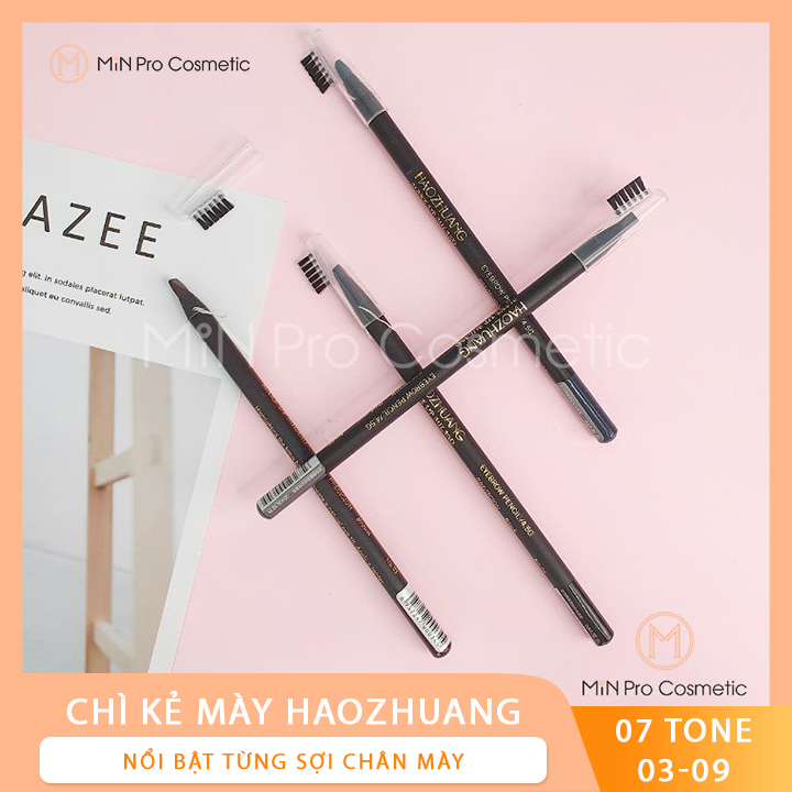 Chì mày phẩy sợi Haozhuang Make Up Milano Eyebrow Pencil Precicion