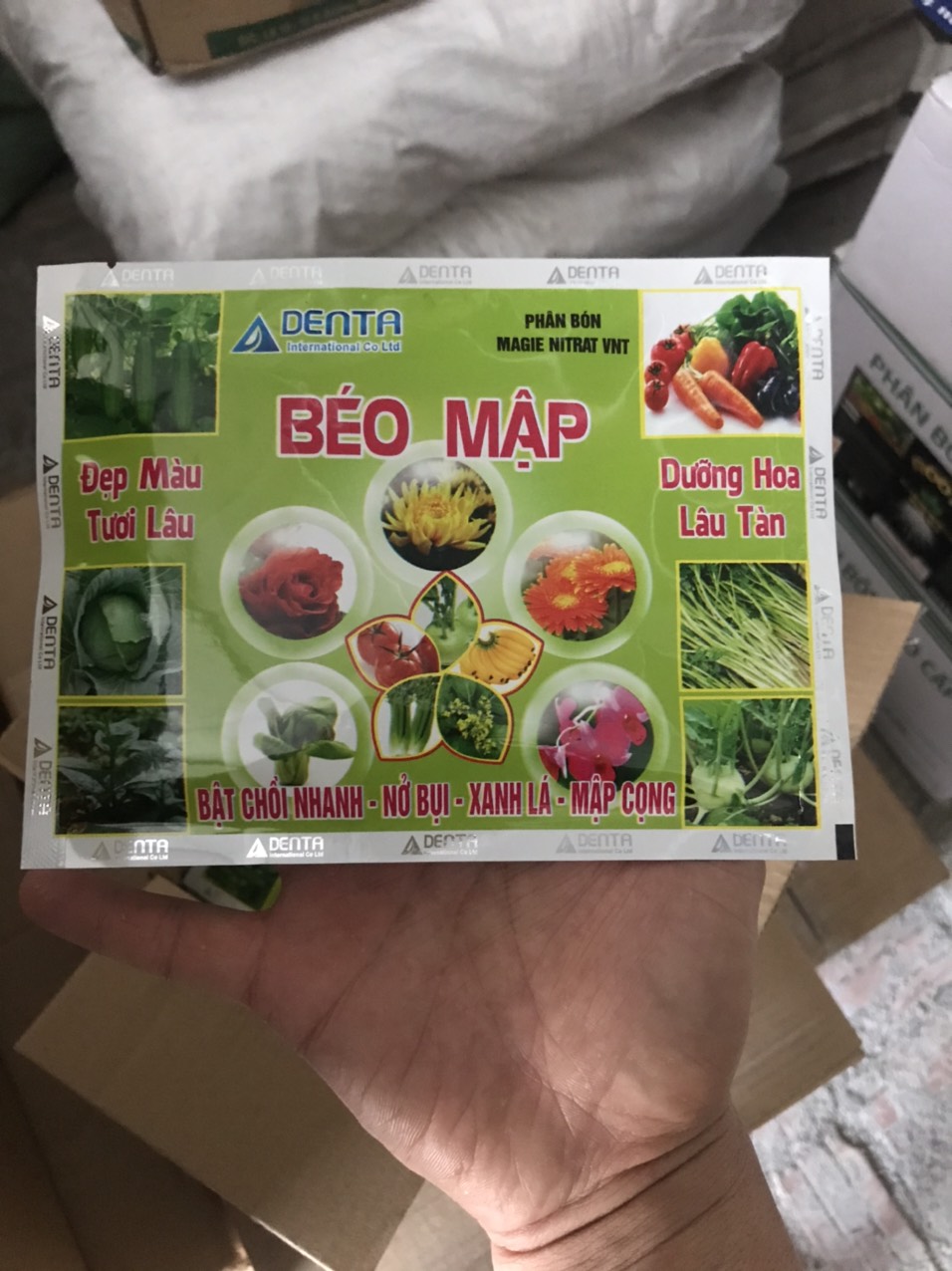 Phân bón chuyên dùng cho hoa Hồng, rau màu & cây kiểng- BÉO MẬP(68g)