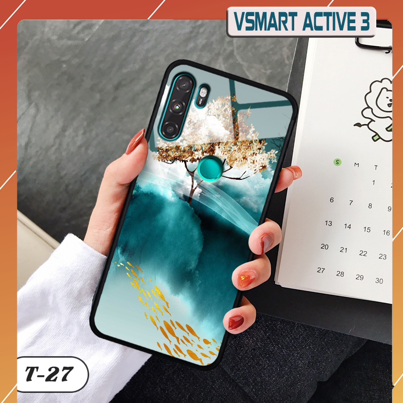 Ốp lưng kính VSMART ACTIVE 3 in 3D ver 4