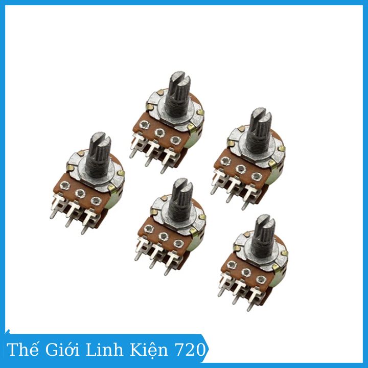 Biến trở volume B20K, chiết áp đôi kép 6 chân ( 1 chiếc)