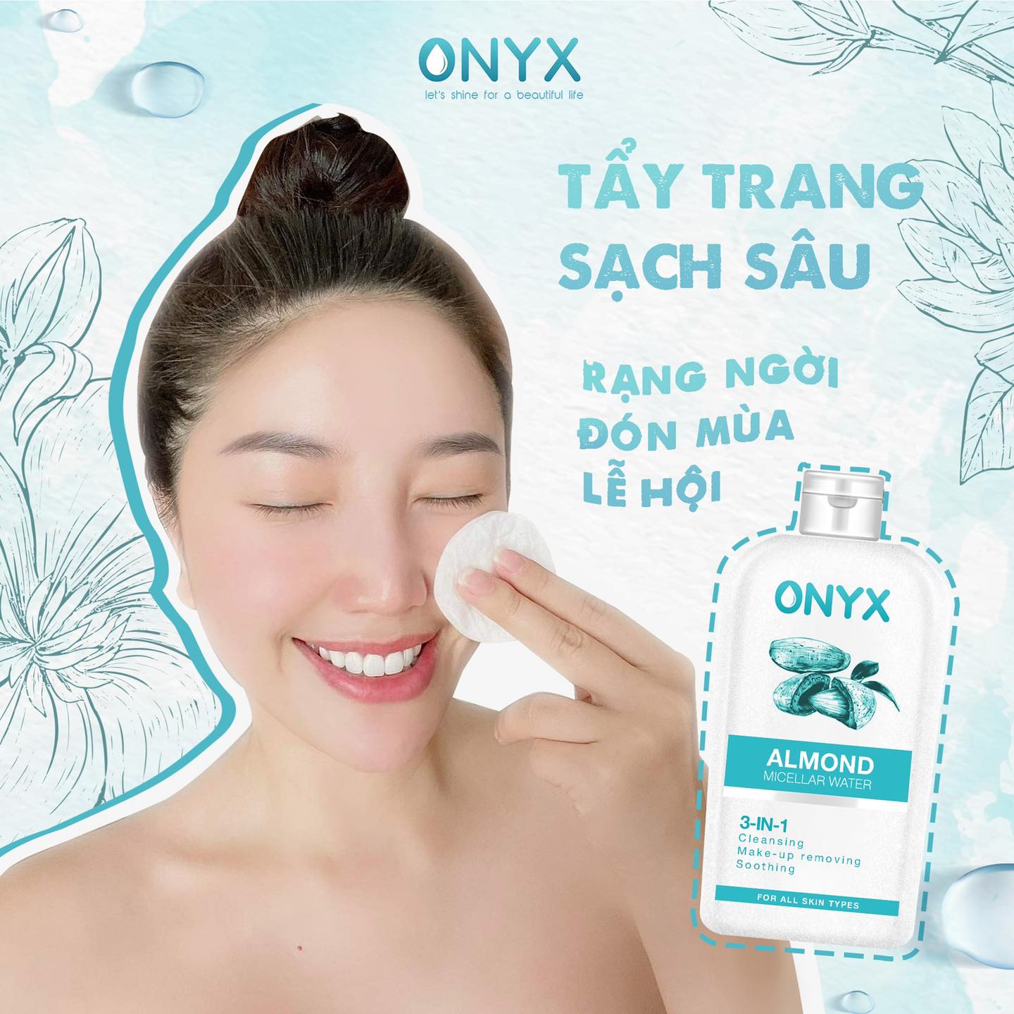 [Chính Hãng] NƯỚC TẨY TRANG ONYX 500ml ( HSD: 08/09/2023)
