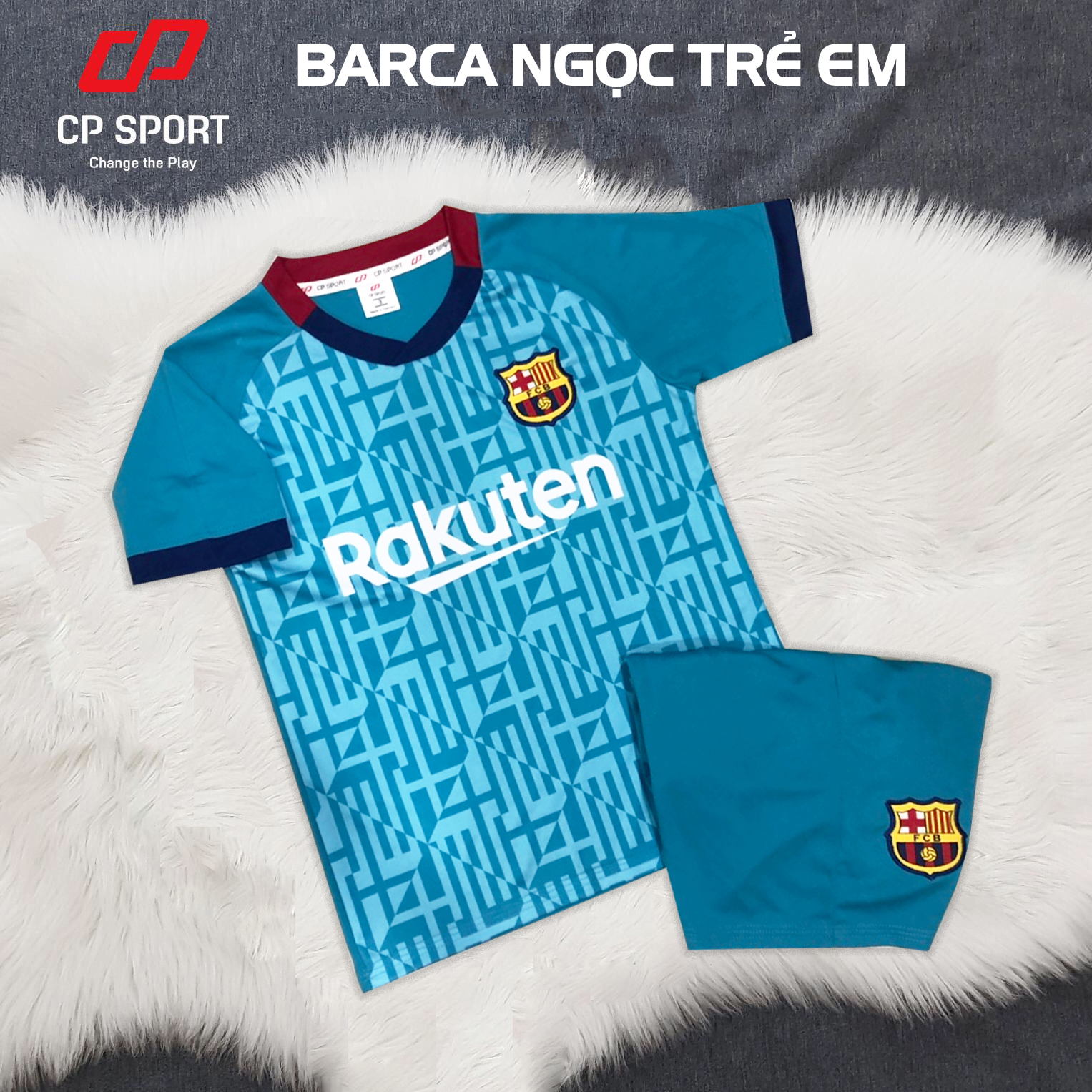 [MÀU NGẪU NHIÊN] Bộ đồ đá banh TRẺ EM CPSports