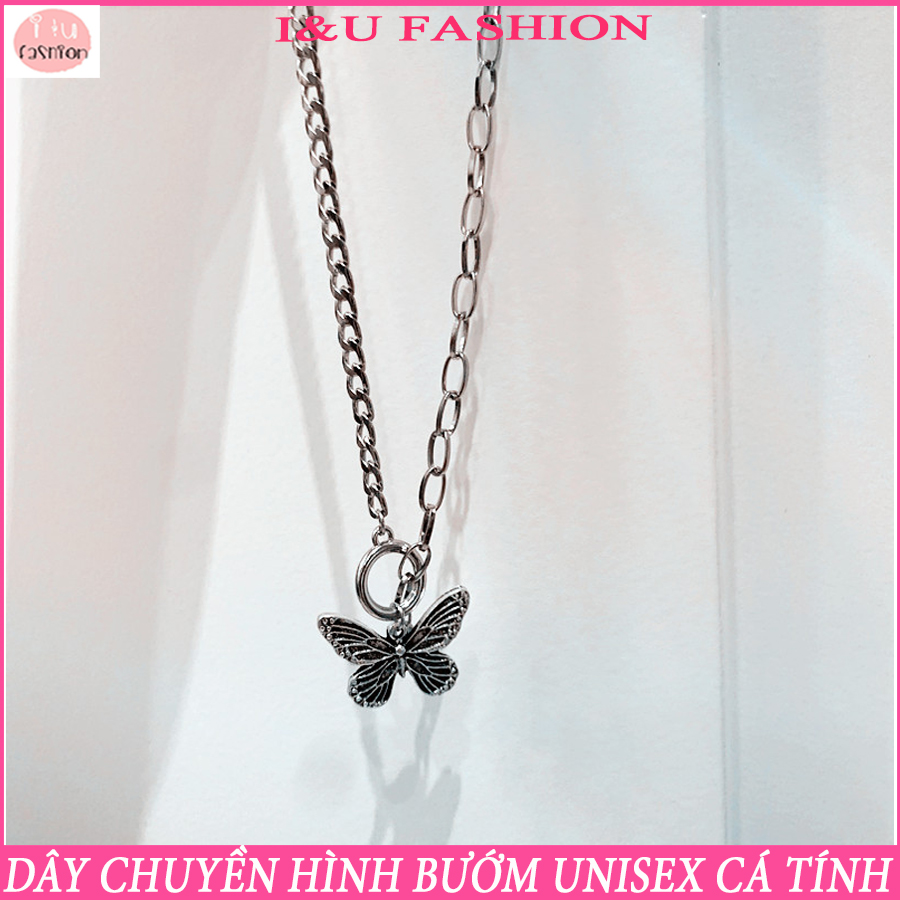 Dây chuyền , vòng cổ Nam Nữ hình chú bướm dạng gài vô cùng độc đáo , cá tính , phong cách trẻ trung năng động với thiết kế dây mới lại VC-34